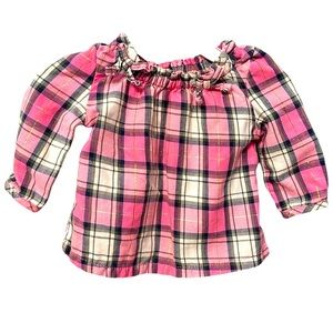 3M pink plaid shirt by Carters